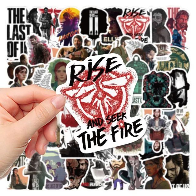 Kit 50 Adesivos de The Last of Us Parte 1 e Part 2 - Autocolantes Pcs Peças Unidades Ellie - Foto 3