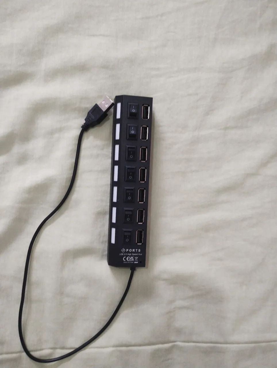 Extensão de entrada USB 2.0 7 Portas - Alta Velocidade - Foto 2