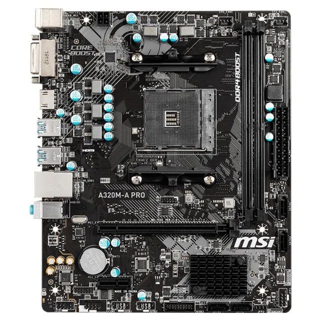 Placa Mãe AM4 A320 DDR4 MSI A-PRO  1 Ano de Garantia - WZetta