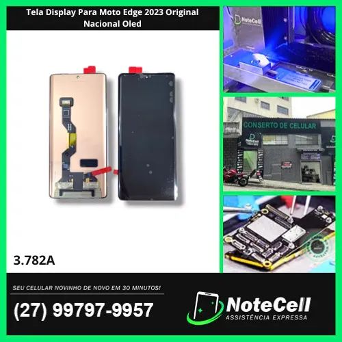 Tela Display Para Moto Edge 2023 Original Nacional Oled- Instalação Expressa Em 30 Minutos