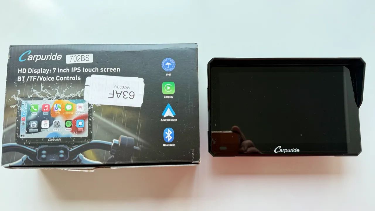 Carpuride Central Multimidia W702BS Moto BMW - Foto 4