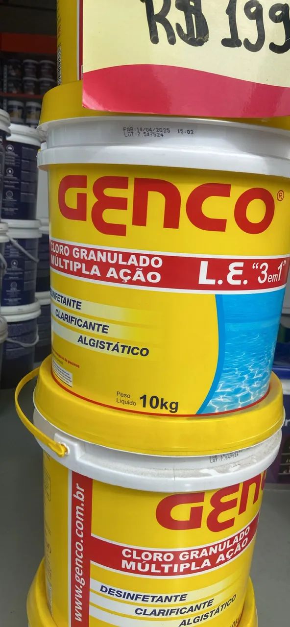 Cloro Genco 3 x 1 10kg