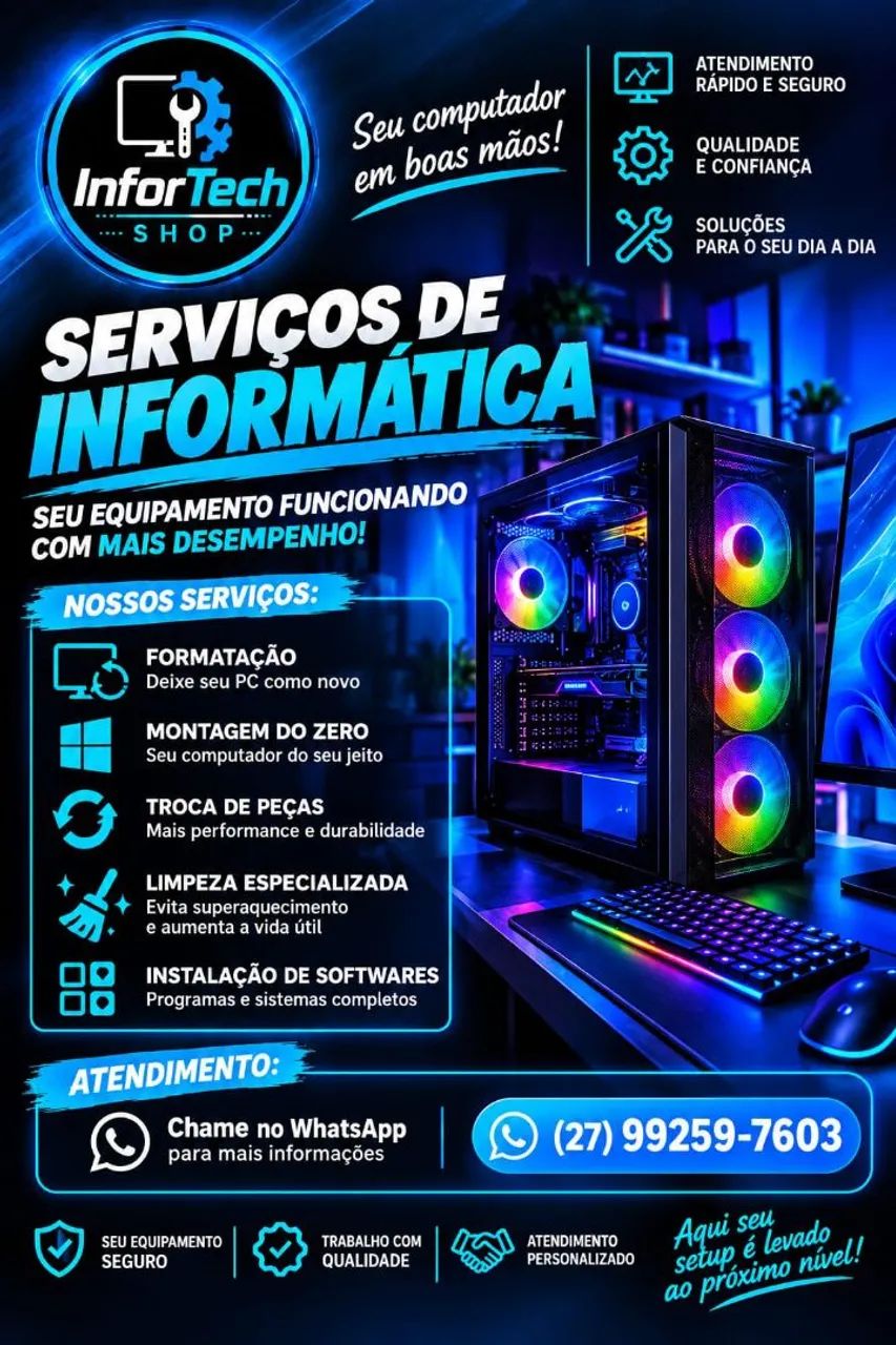 Manutenção de computadores e Notebooks