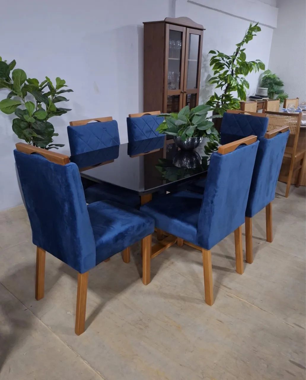 MESA DE JANTAR COM 6 CADEIRAS - MEDIDAS 1.60x90 - Foto 3