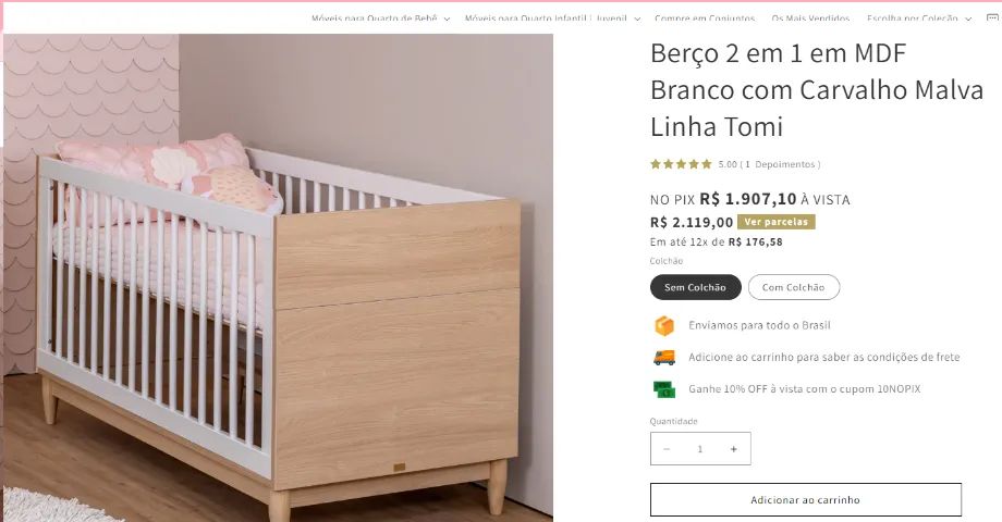 berço/ mini cama  [Tomi Quater] - Foto 4
