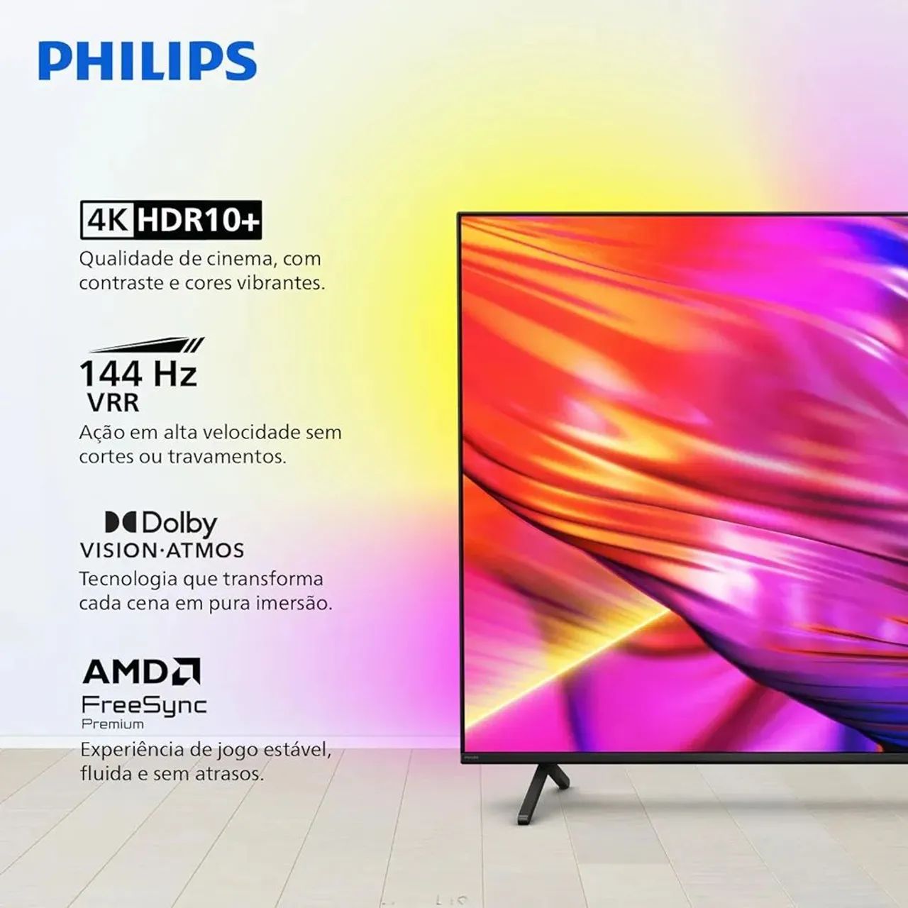 Smart TV Philips Ambilight 55" linda  - Foto 4