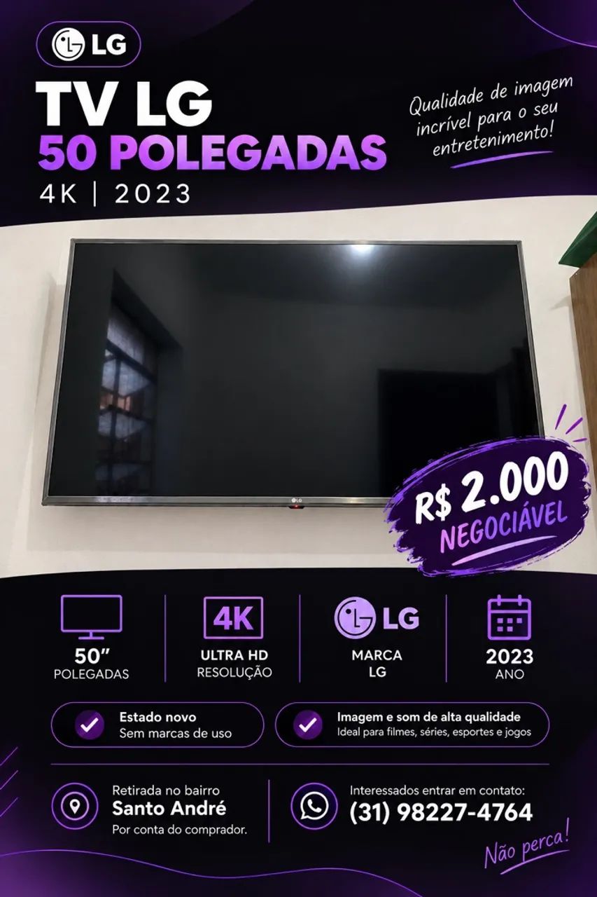 Televisão LG 50p 4K / 2023