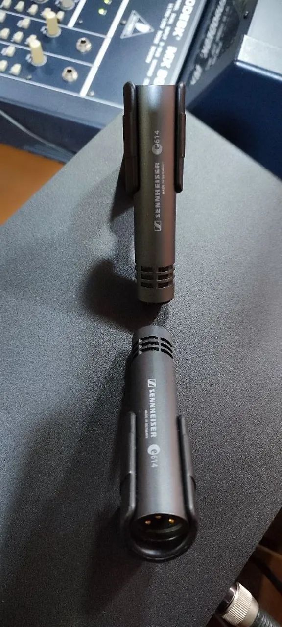 PAR DE MICROFONES  SENHEISER E 614 MUITO NOVO  - Foto 5