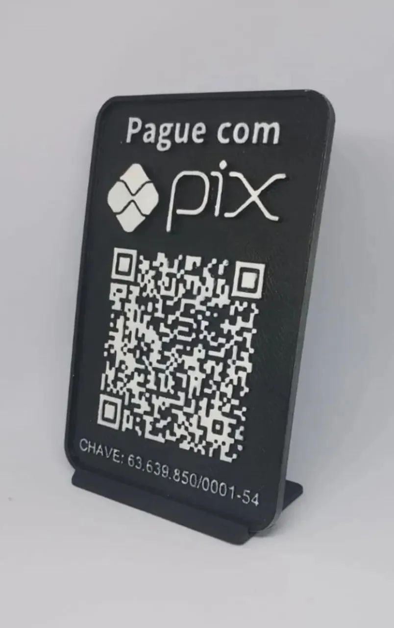 Placa de Pix, Wifi e Redes Sociais - Foto 3