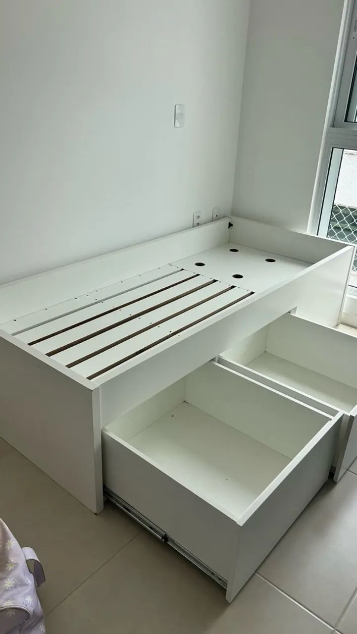 Cama de solteiro em perfeito estado com gavetões  - Foto 4