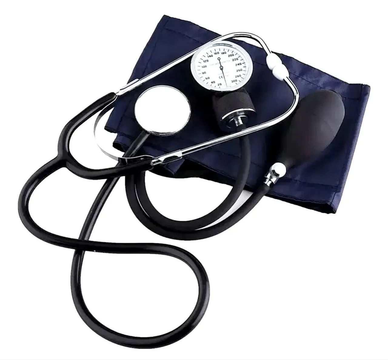 Kit Esfigmomanômetro + Estetoscópio Medidor Pressão Arterial