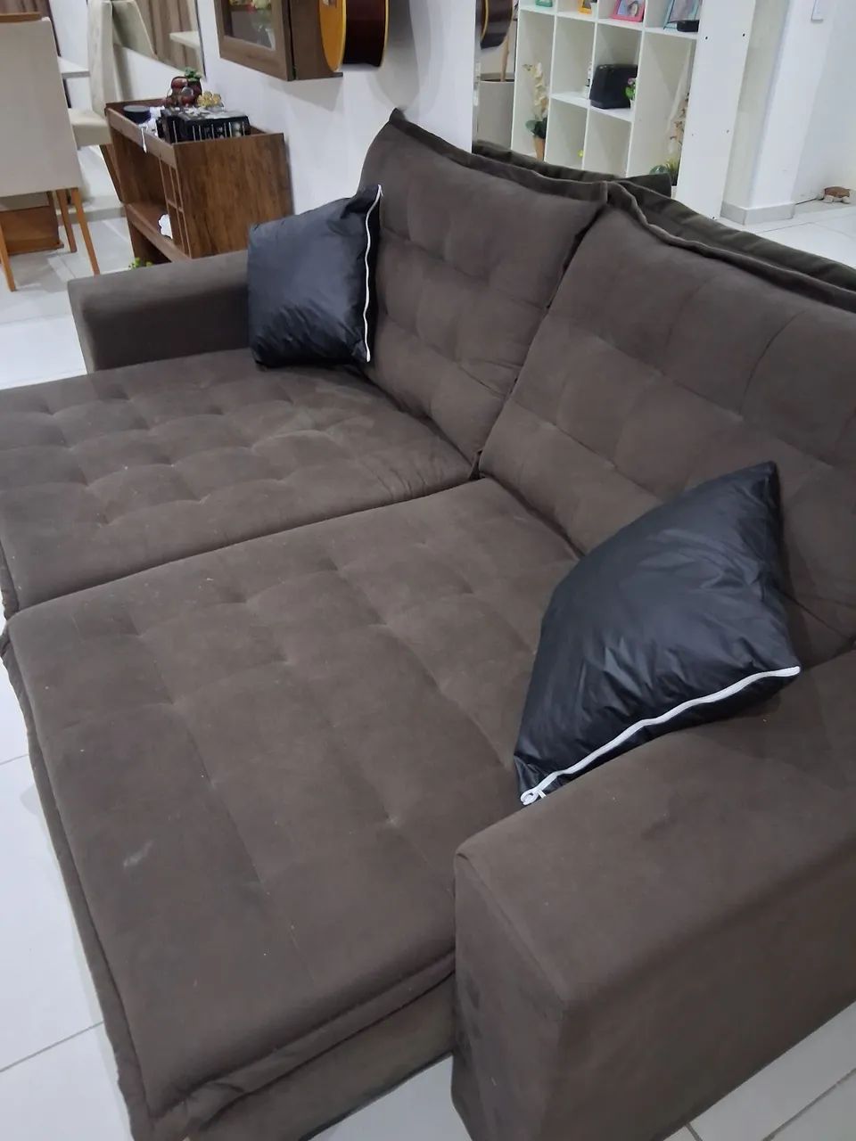 Sofa 3 lugares retratil  2,10m Largura  - Foto 3