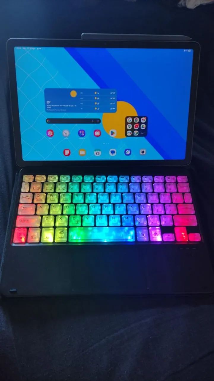 Samsung Galaxy Tab S9 FE 128GB + S Pen + Capa + Teclado<br>