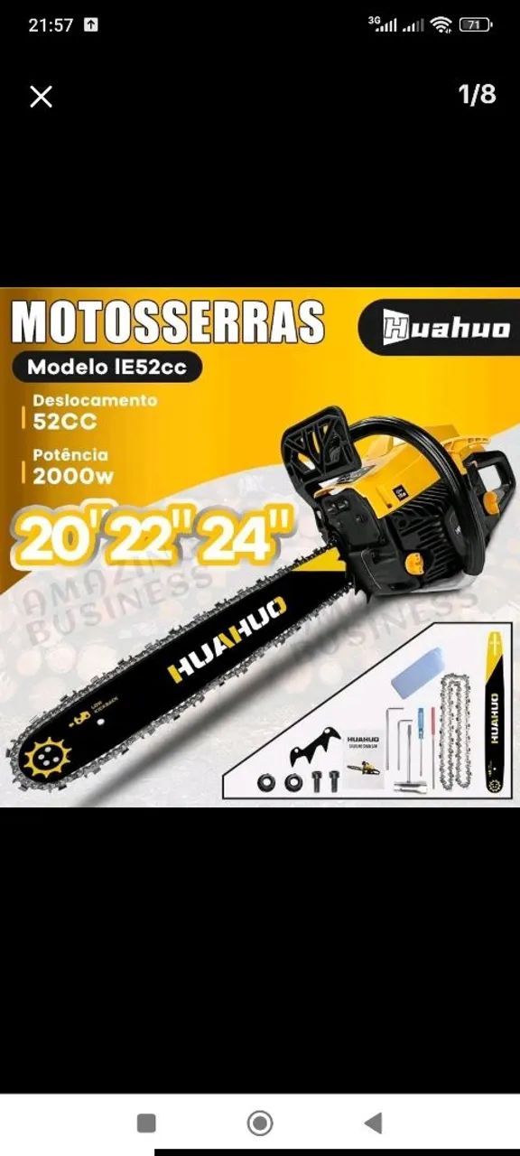 Moto serra a gasolina 