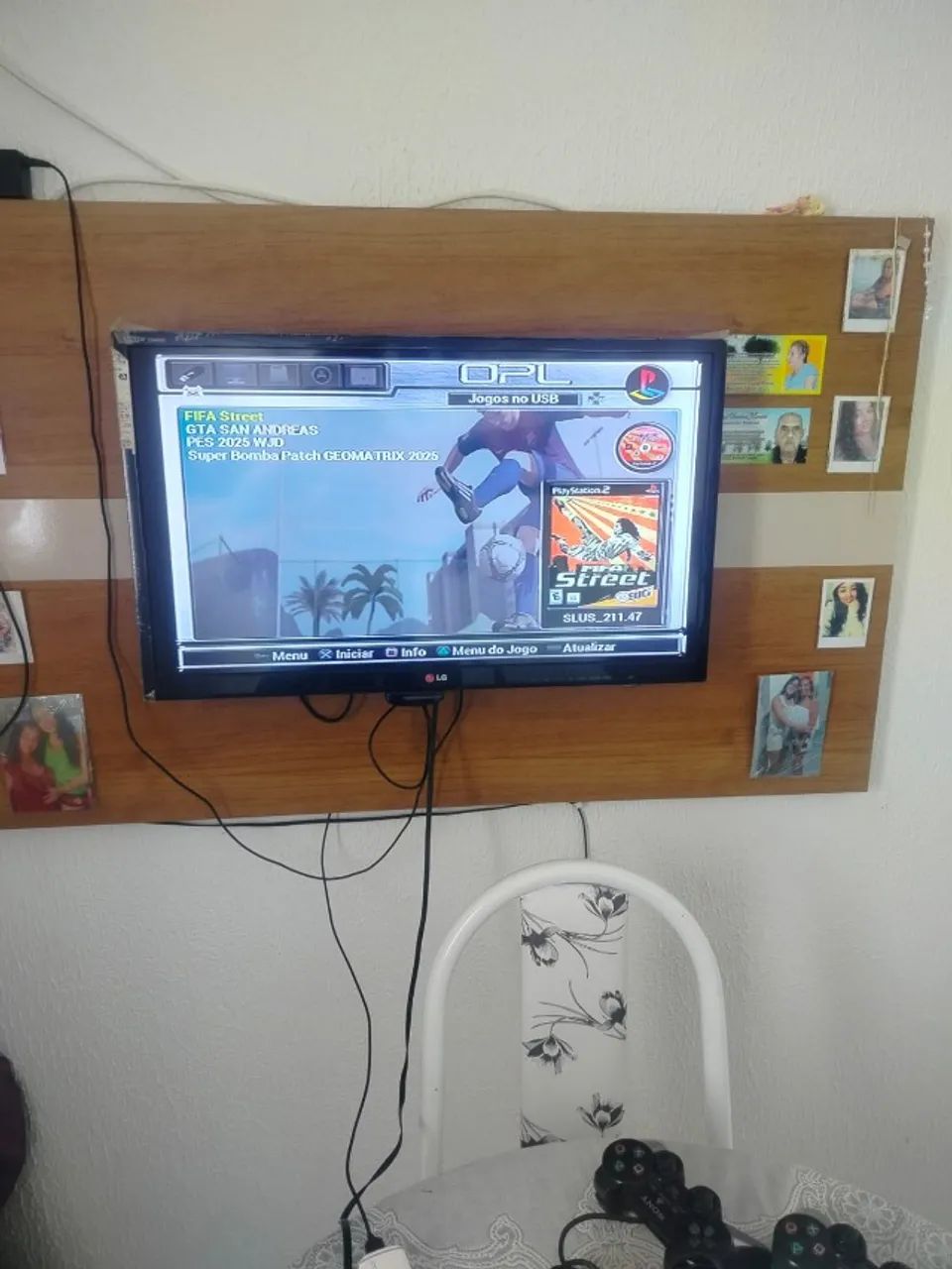 Ps2  com dois controles originais e +1  - Foto 3
