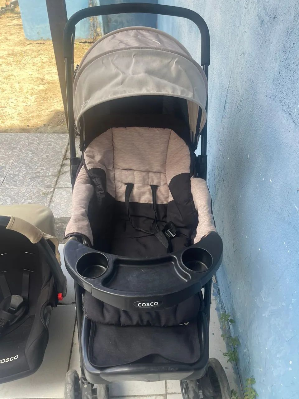 CARRINHO DE BEBÊ COM BEBÊ CONFORTE COSCO!! - Foto 2