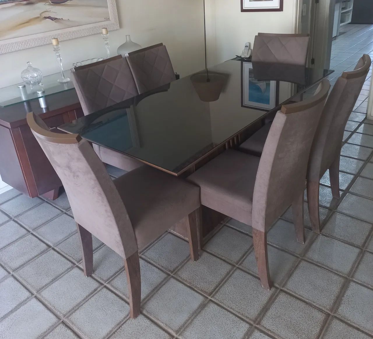 Mesa jantar 6 cadeiras - Foto 4