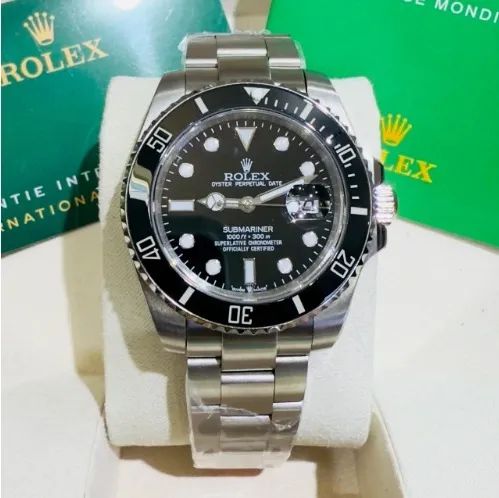 Relógio masculino submariner de luxo