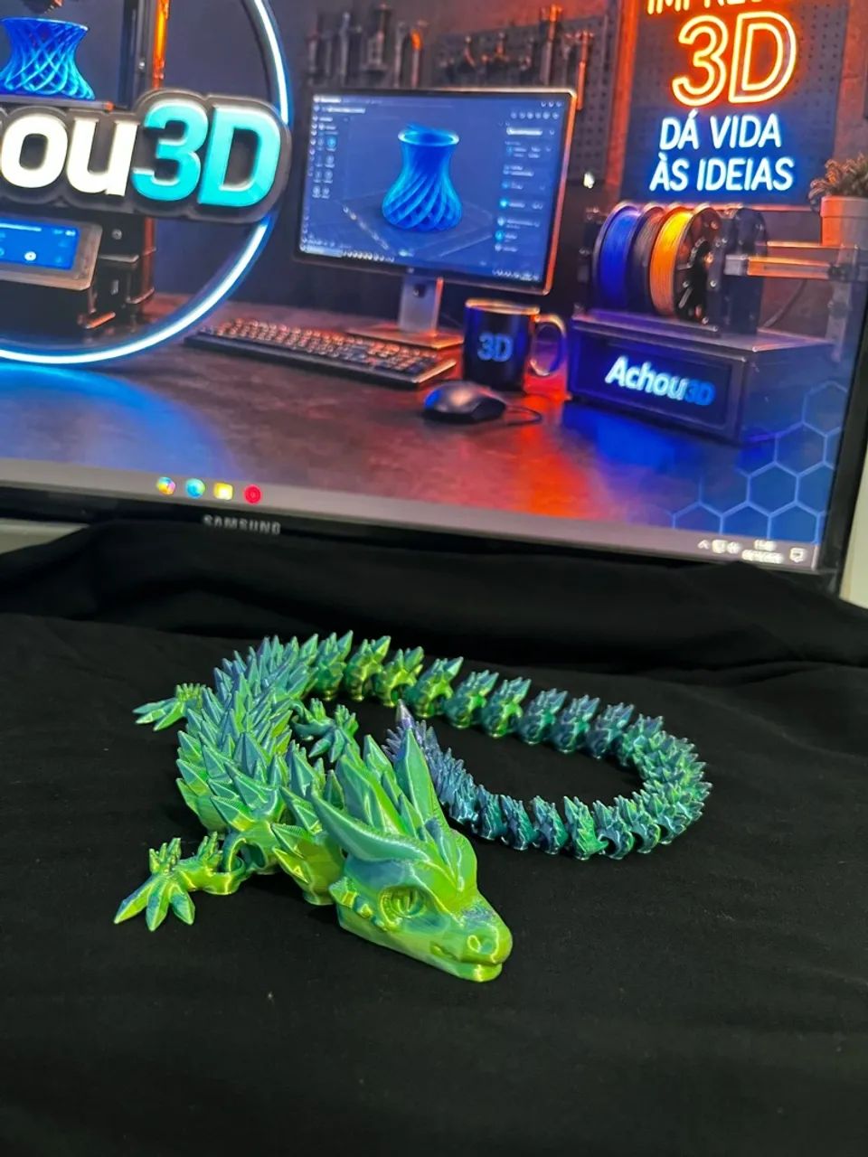 dragão e camaleão 3d - Foto 3