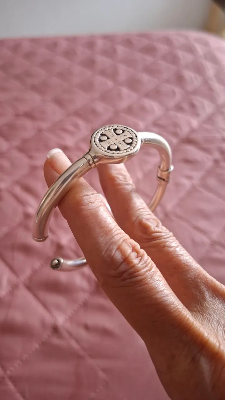 Bracelete  São Bento prata925  - Foto 3
