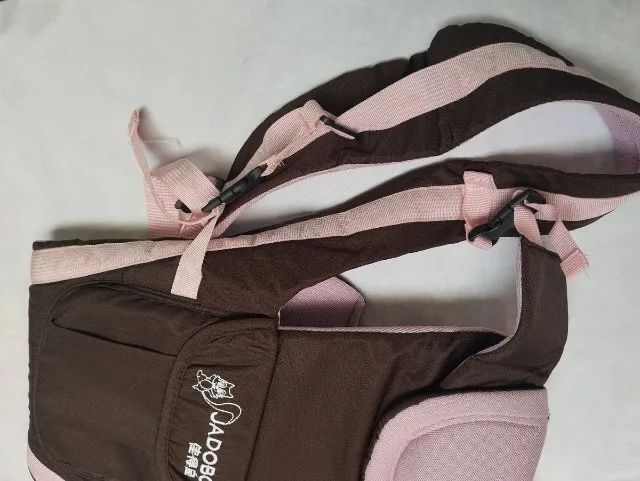 Canguru Jadobo para bebê marrom e rosa - Foto 3