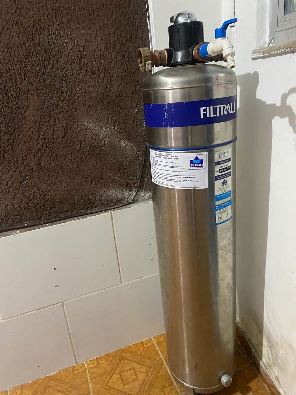 Filtro central de água 