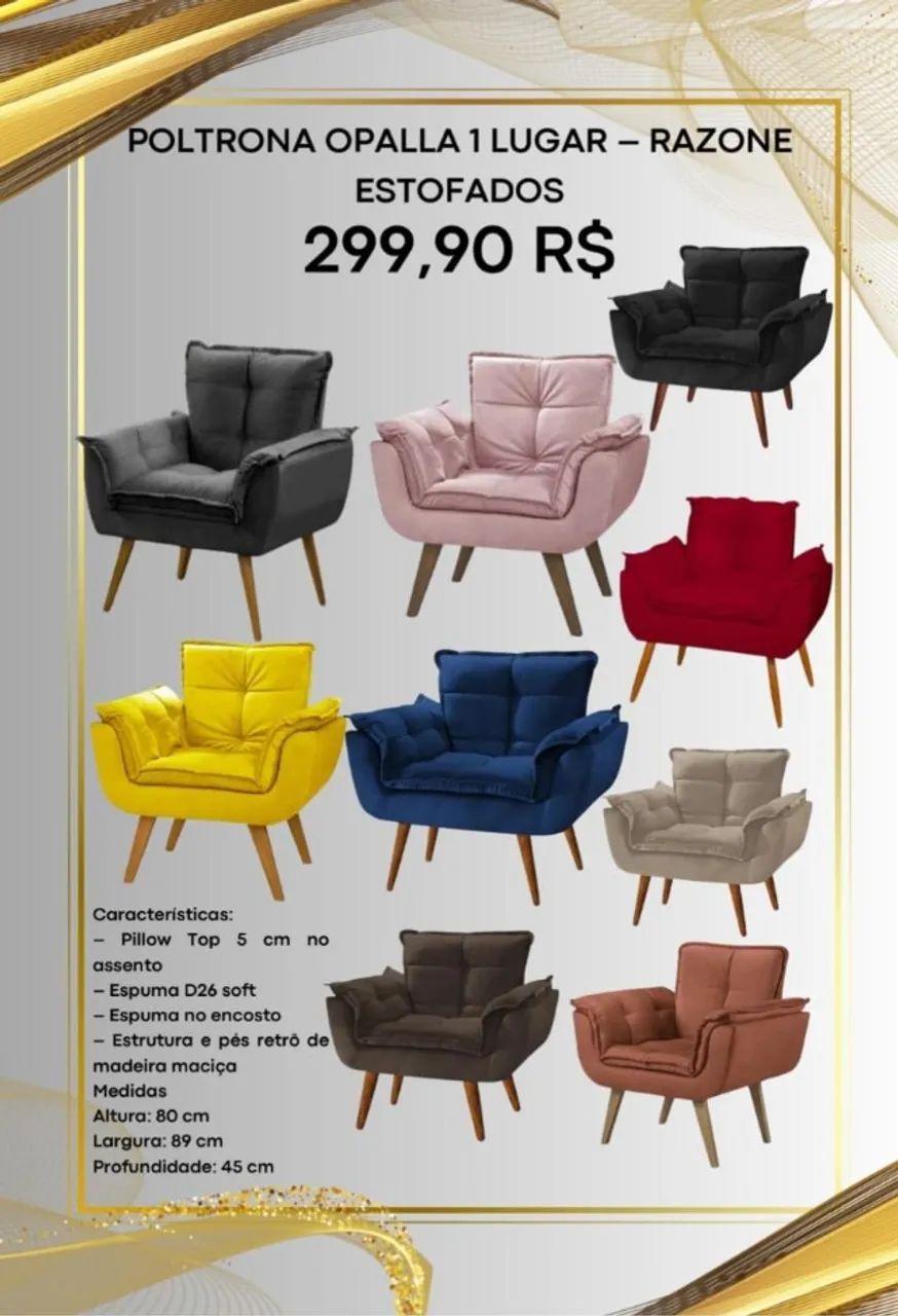 Poltrona Opalla (Pague na entrega)