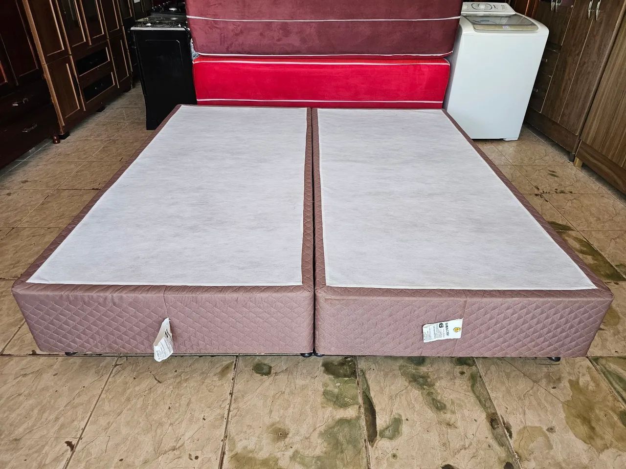 Cama box super king molas ensacada usada  - Foto 2