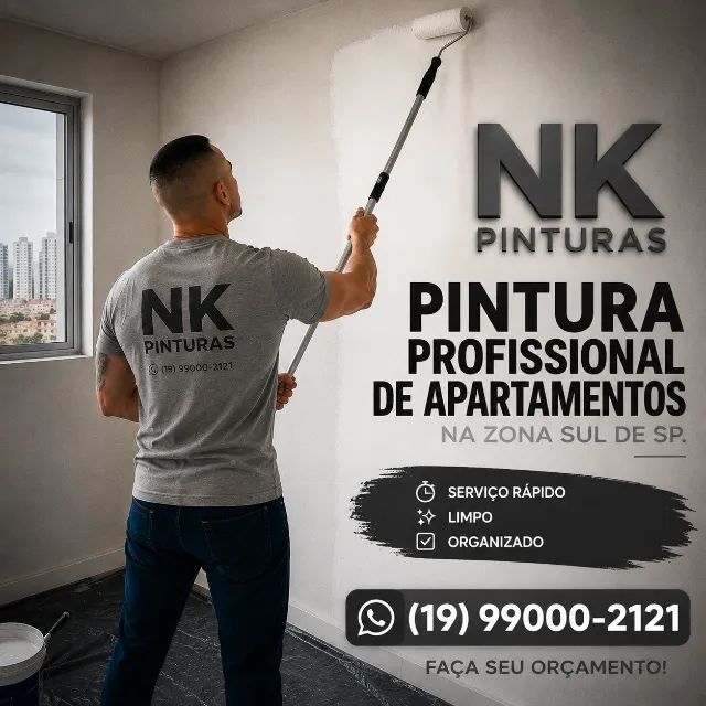 PINTURA PROFISSIONAL DE APARTAMENTO 