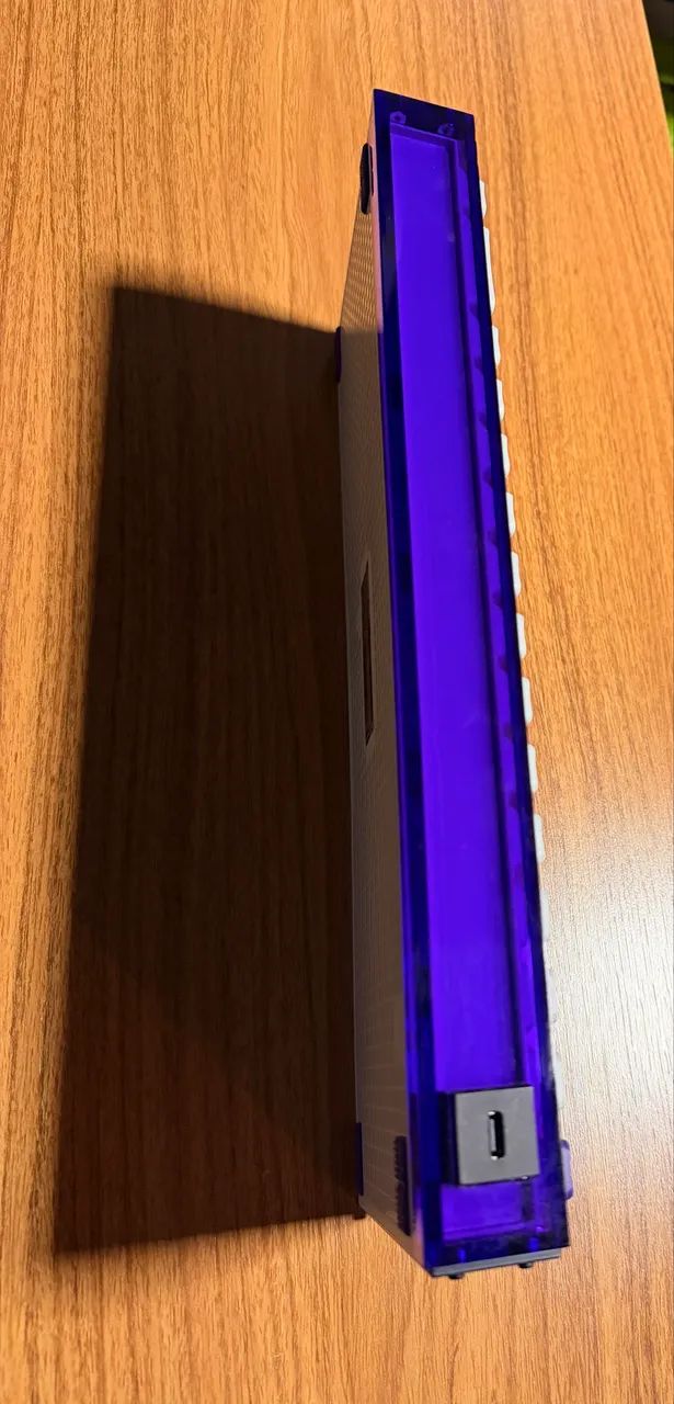 Teclado Melgeek MADE68 PRO White Purple - Foto 4