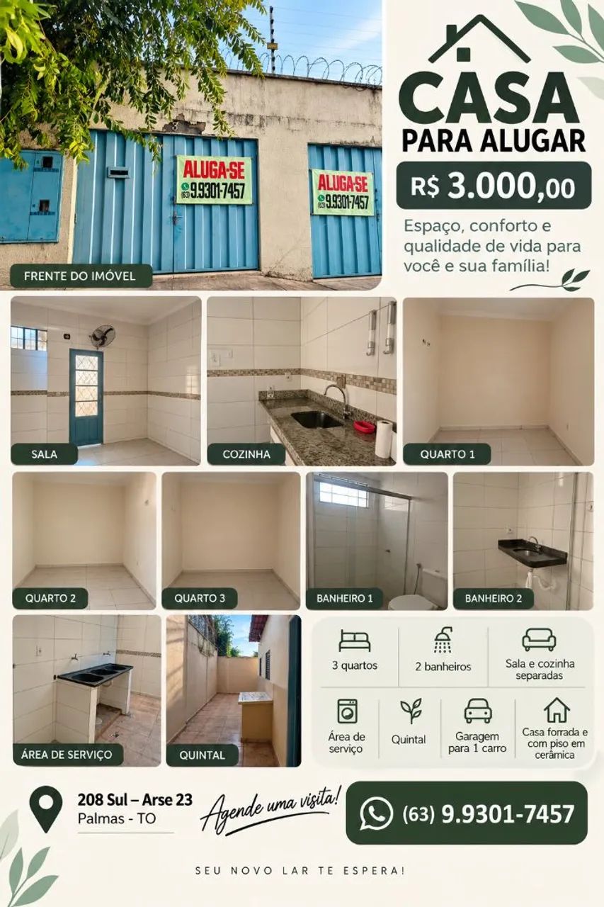 Alugam - se casas individuais 208 sul - Foto 2