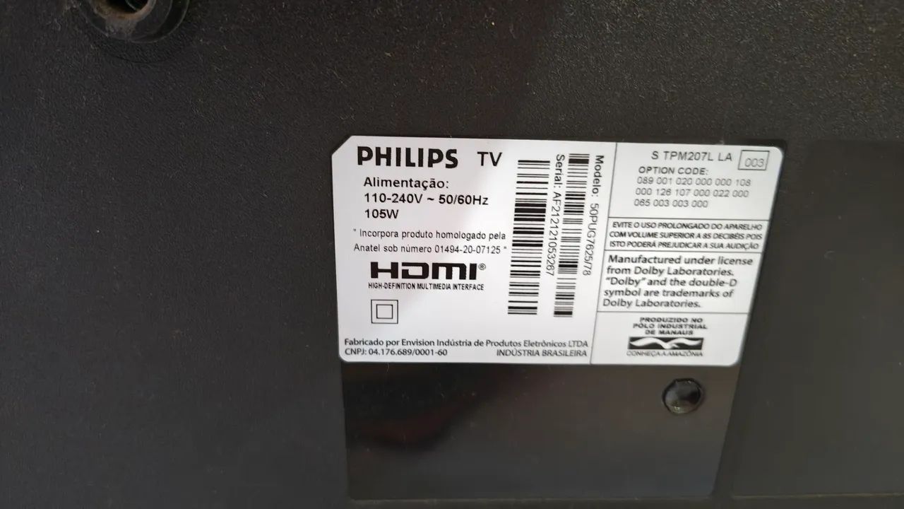 Tv 50 Philips, tela trincada  - Foto 2