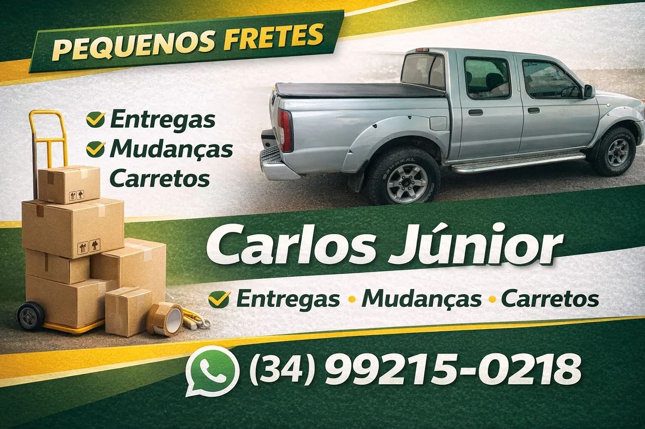 Pequenos fretes, entregas, carretos, mudanças 