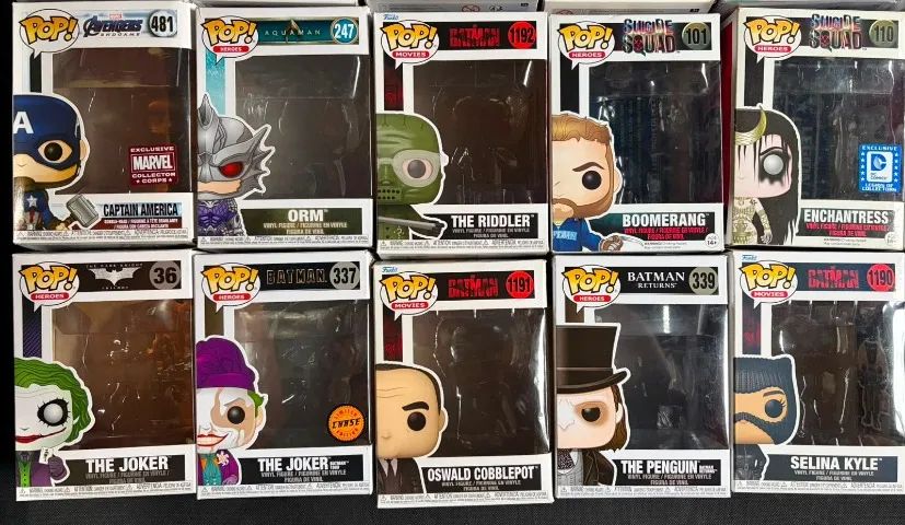 Caixas de Funko Pop com Blister - DC