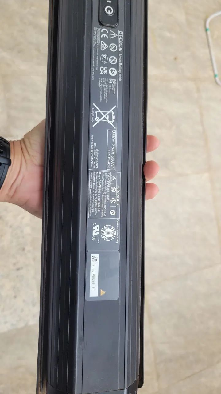 Bateria shimano bt-e8036 630wh