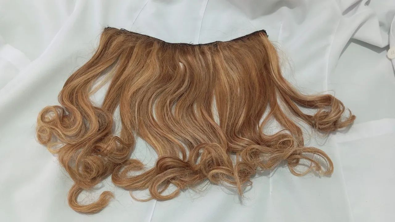 Tela de cabelo loiro mel com mechas  - Foto 3