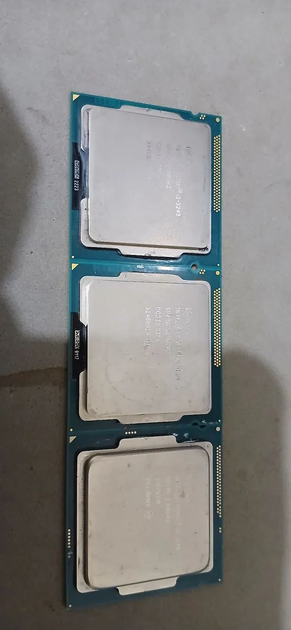 Processadore os 3 juntos i3 3220, i3 3240 e i3 4160