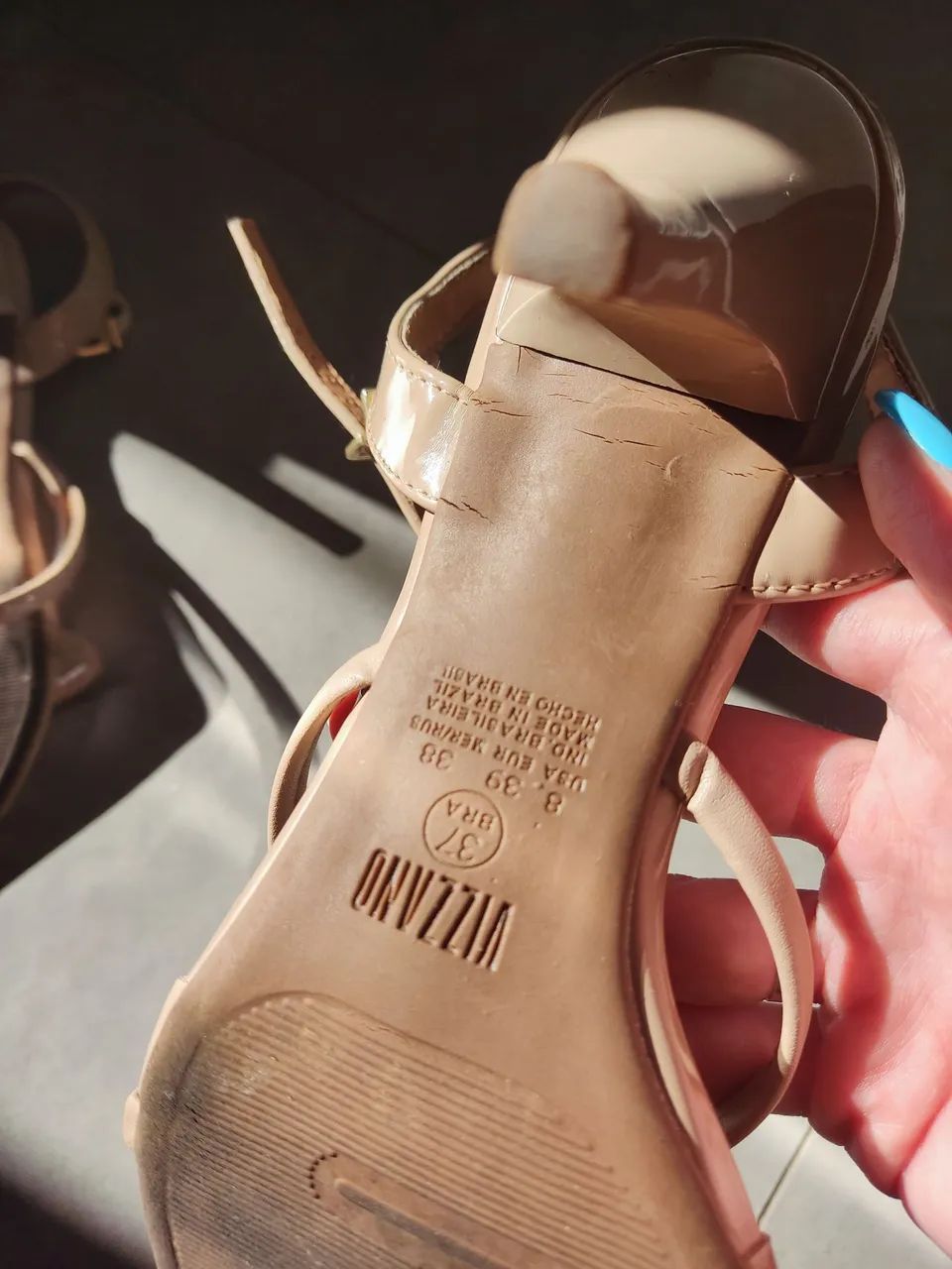 Sapato Vizzano Nude 37 - Foto 4