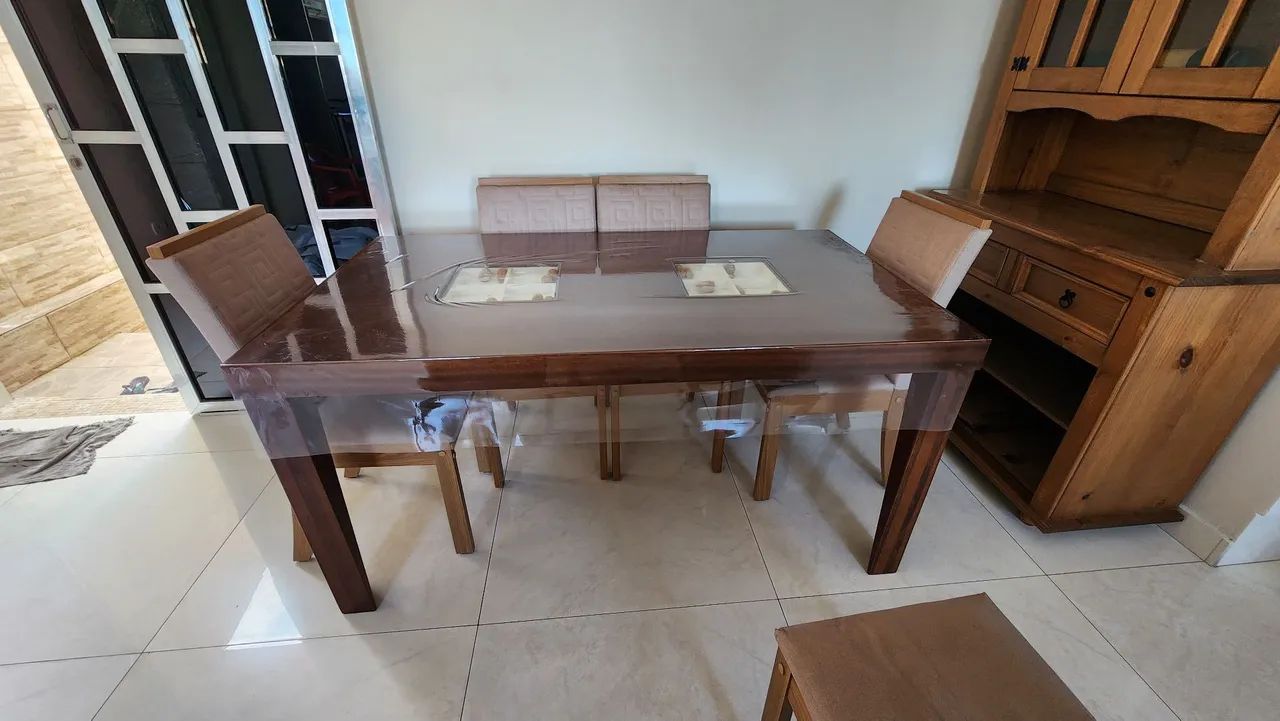 Mesa madeira 6 lugares - Foto 3