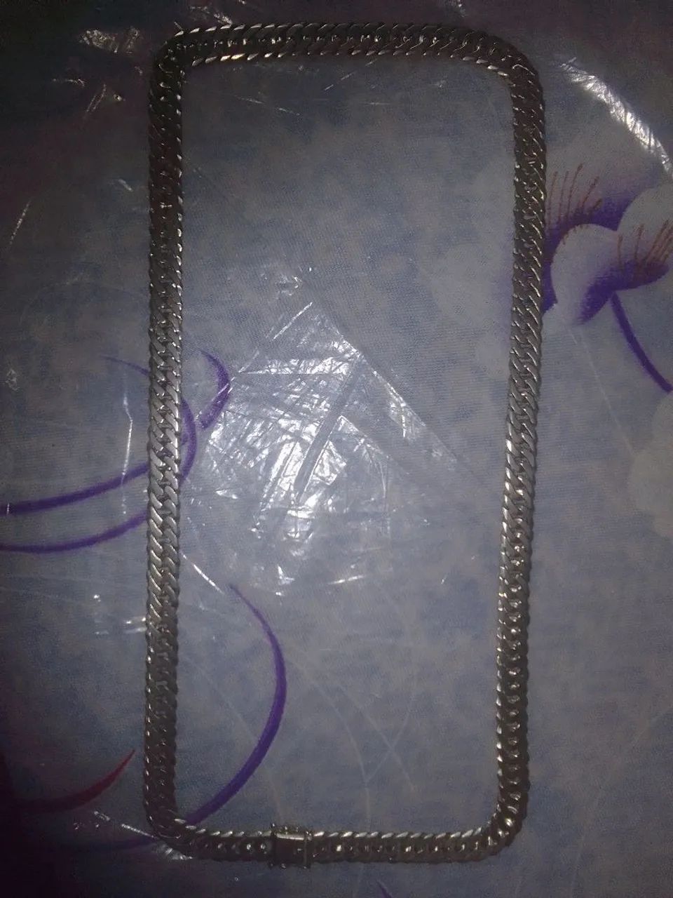 Cordão de prata elo duplo - Foto 5