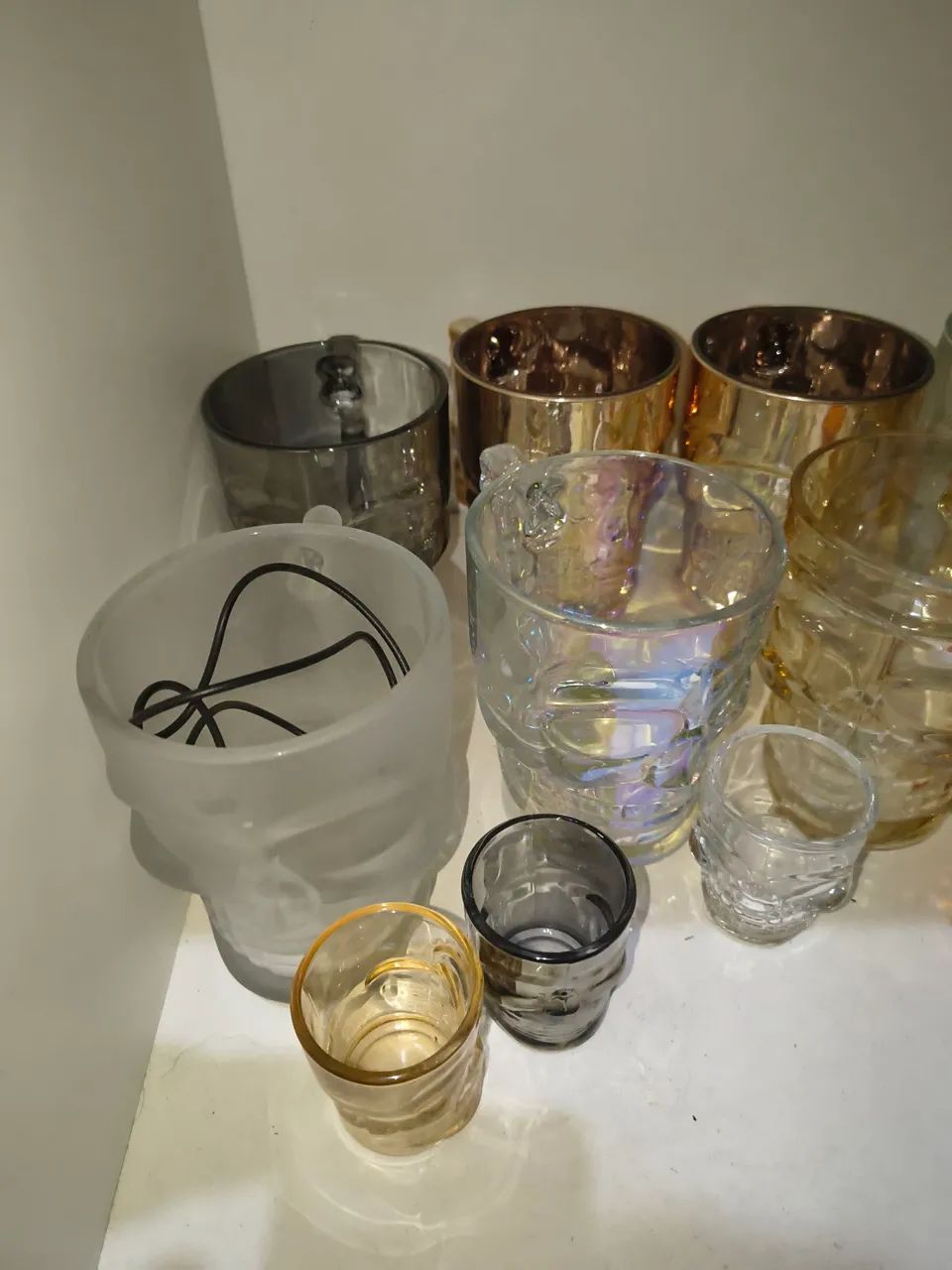 Copos e canecas de vidro caveira - kit decorativo (vários tamanhos e cores) - Foto 5