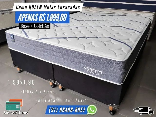 CAMA QUEEN MOLAS ENSACADAS 