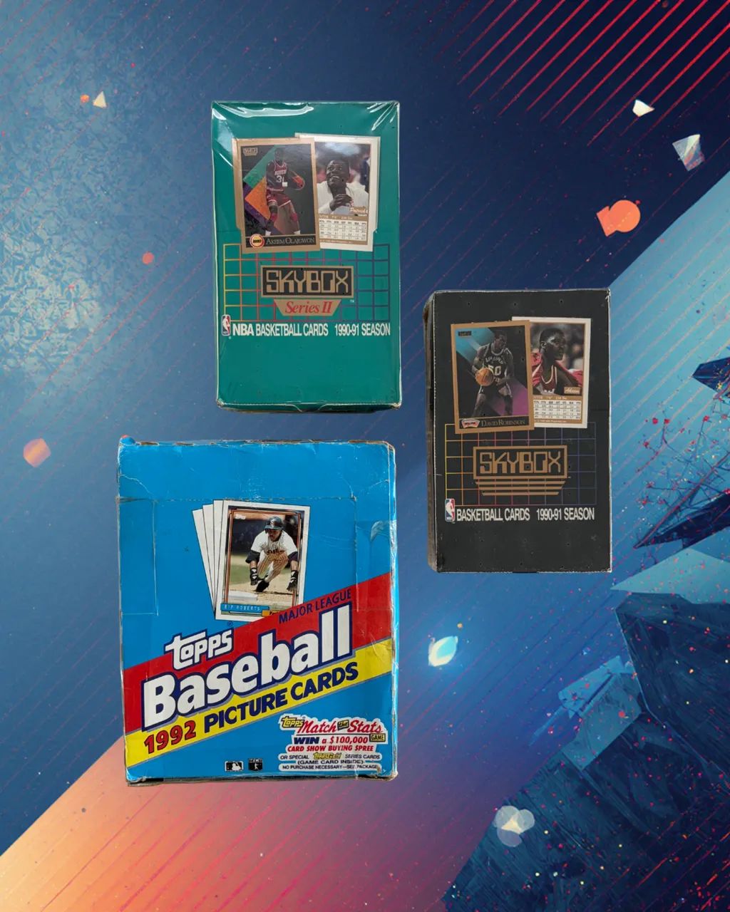Boxes Vintage de Cards NBA & MLB ? SkyBox / Topps Anos 90