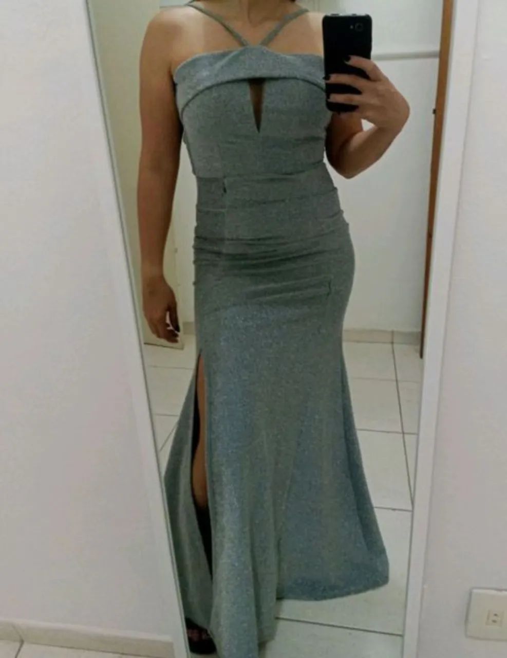 Vestido de festa prata  - Foto 2
