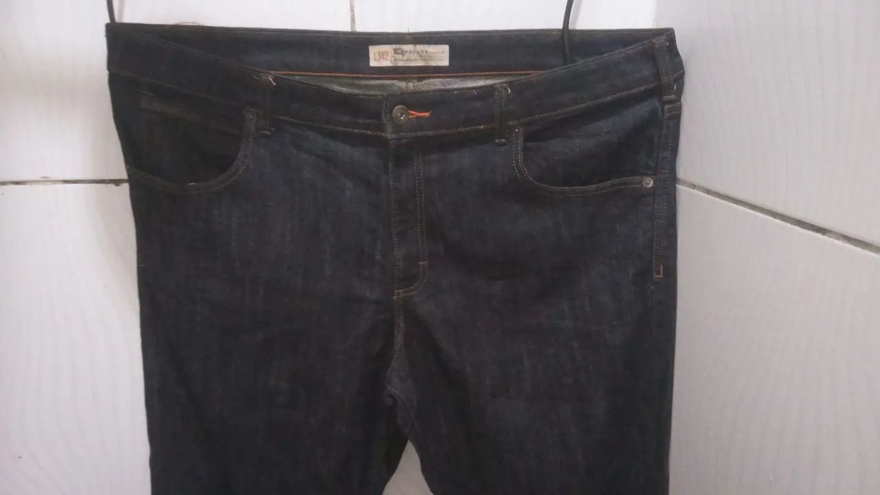 Calça Lee Jeans Preta Masculino N;54 - Foto 3