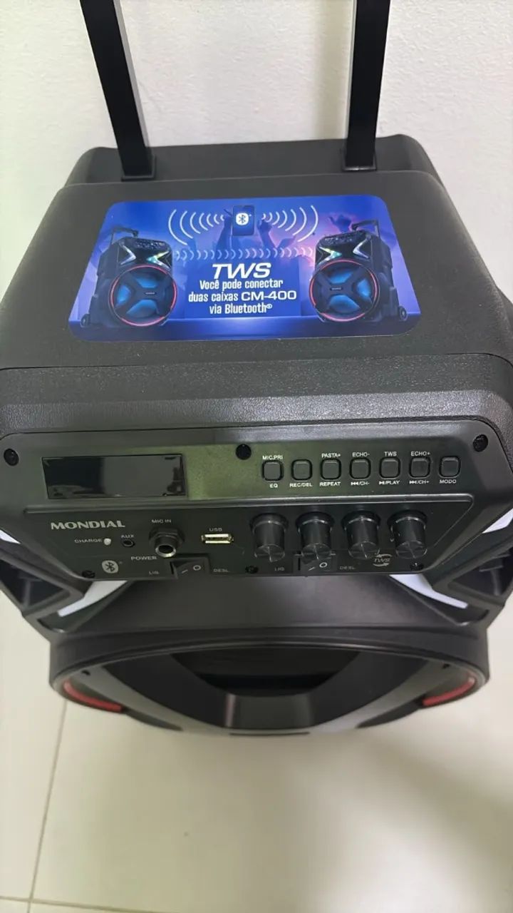 CAIXA DE SOM AMPLIFICADA - MONDIAL 400W - CF400 - Foto 2