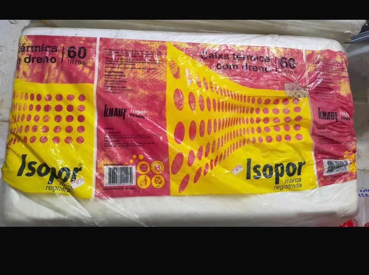 Caixa de isopor 80 litros 