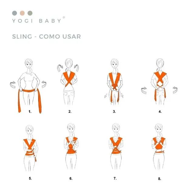 Sling Yogi Baby Branco - Foto 2