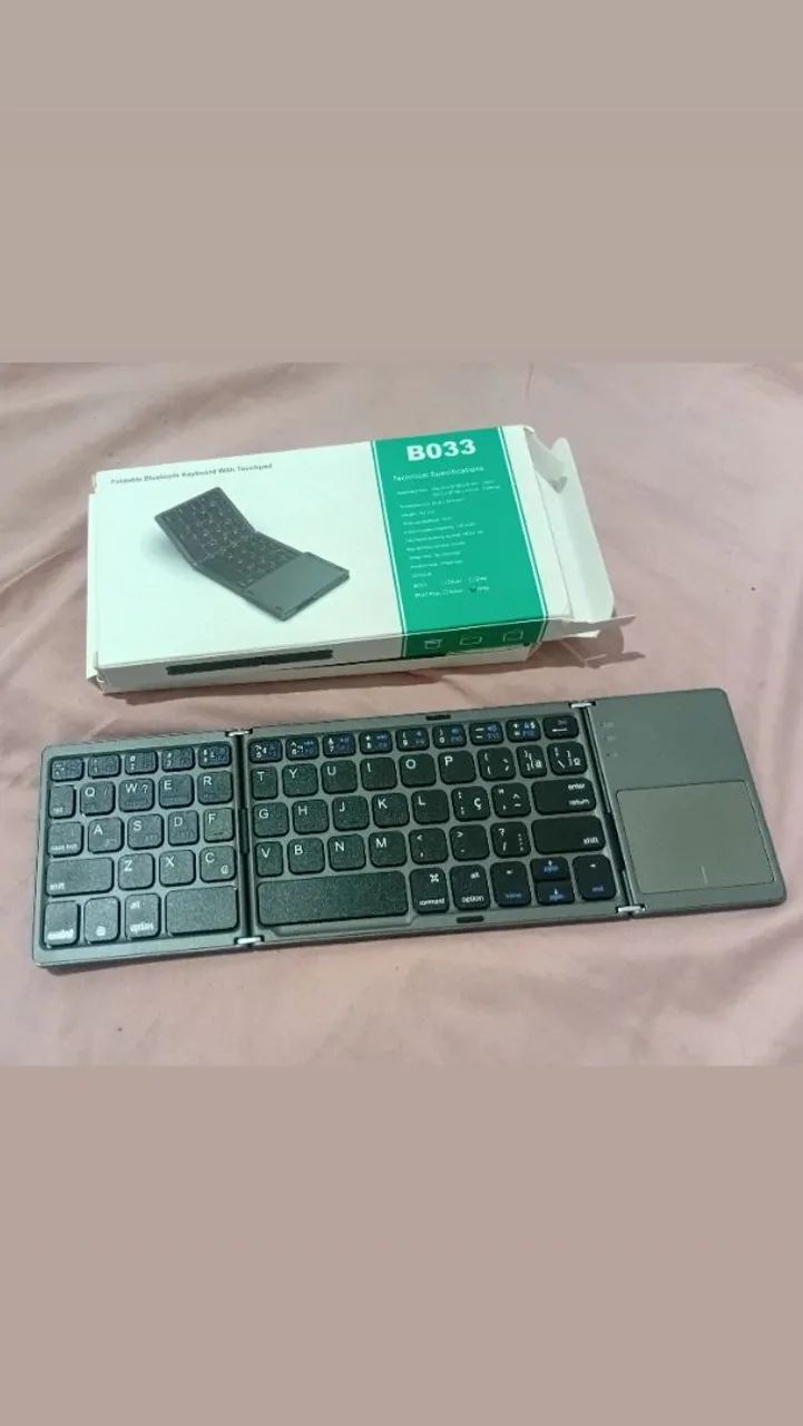 Teclado portátil Bluetooth 