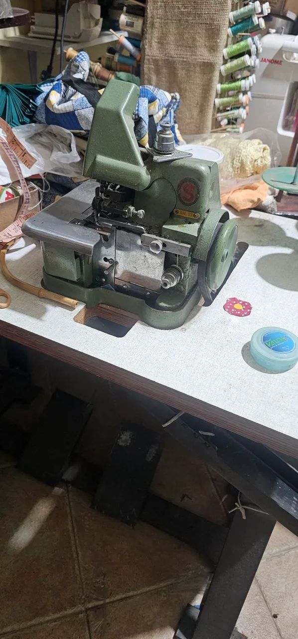 Maquina de custura overlock gni113 completa 